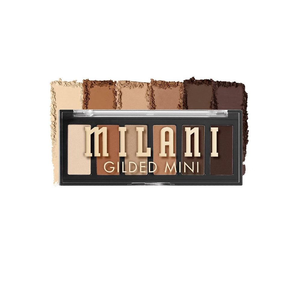 Milani gilded mini eyeshadow palette-110 whiskey business-6 colors